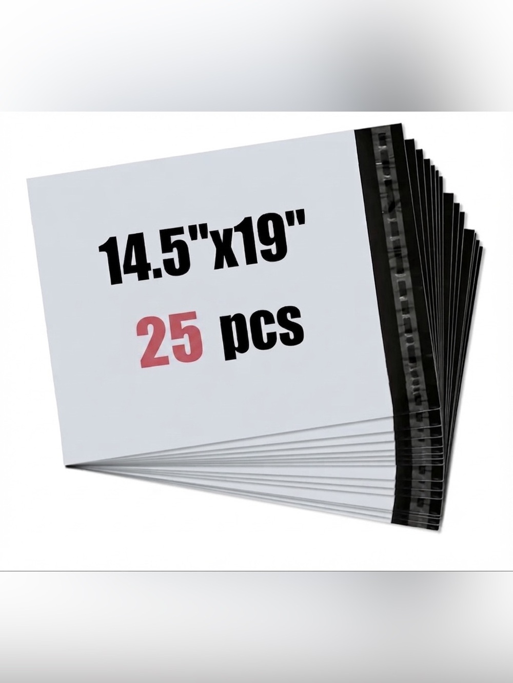 175PC Bundle. 25 XL Poly Mailers, 25 Cellophane Bags, 25 Cards & 100 Stickers - Picture 2 of 8